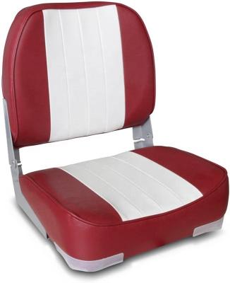 China Heavy Duty Marine Grade Vinyl Foldable Low Back Boat Seat For Fishing And Boating for sale