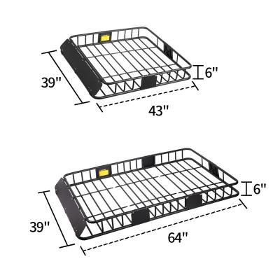 China Luggage Leader Accessories Practical Roof Cargo Transport Carrier with Extension 64