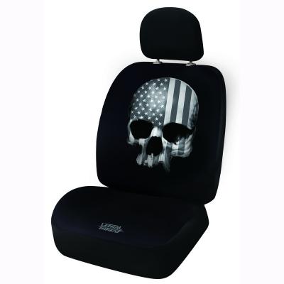 China Specially Authorized IP Car Seat Cover Deadly Threat Authorized SKULL_USA Seat Cover 1 Front for sale