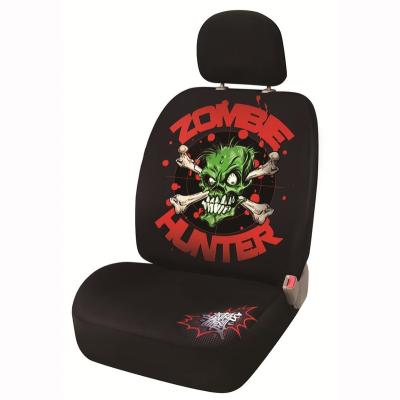 China Deadly Threat Authorized Zombie Hunter Seat Cover Of Darkness 1 Front Car Seat Cover for sale