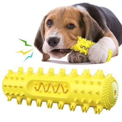 China Amazon Viable Hot Sale Indestructible Dog Chew Toys TPR Teeth Cleaning Rod Pet Dog Toy Molar for sale