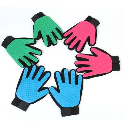 China Sustainable Eco-friendly Dog Hair Remove Gloves Pet Hair Remover Glove Pet Brush Hair Comb for sale