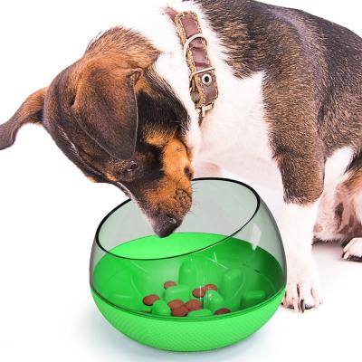 China Viable Supplies Doggie Pet Feeder Bowl Slow Tumbler Space Capsule Bowls For Fast Eaters Dog Food Large Basin for sale