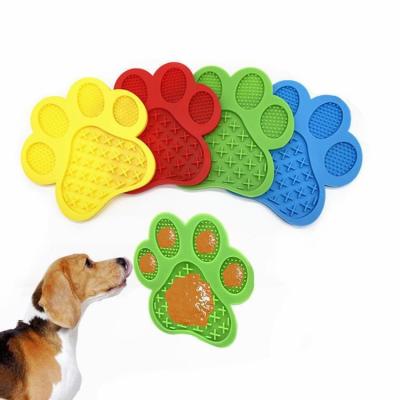 China Viable Wholesale Cute Cartoon Dogs Lick Food Pad Dog Slow Eating Bowl Dog Lick Mat for sale