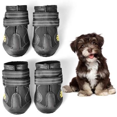 China Stocked Waterproof Footwear For Dogs Reflective Marks Dog Sneaker Pet Shoe Winter Snow Rough Anti-Skid Puppy Boots for sale