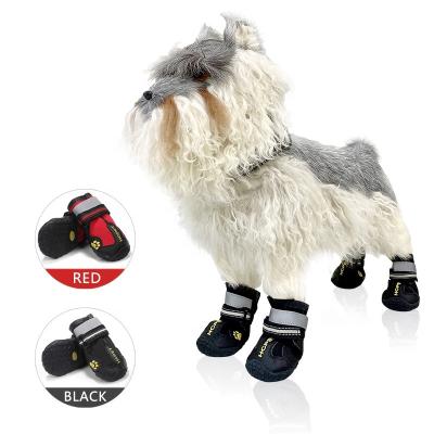 China Viable For Cute Dog Pets Outdoor Reflective Non-slip Pet Shoes Winter Rejects Pet Shoe For Puppies for sale