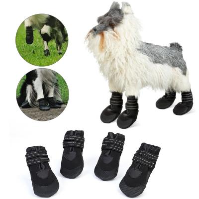 China Outdoor Shoes Viable For Large Dogs Medium Plush Winter Warm Doggie Boots Waterproof Non Slip Dog Sneaker for sale