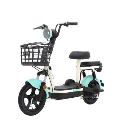 China Aima Pichon D263 48V 12AH High Carbon Steel Electric City Bike 350W 25KM/h 40KM Electric Bike Moped Electric Bike for sale