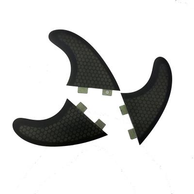 China Unisex RTS Black Surf Fins System 2 With Double Tab / Single Tab for sale