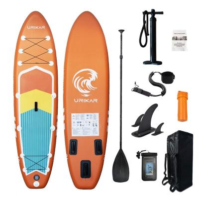 China Dropshipping Water Sport Activity Wholesale OEM Design Fiberglass Top PVC Waterproof Soft Air Inflate Back Up Paddle Surf Board With Fins for sale