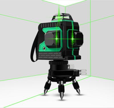 China Multifunctional green lines 360 level line vertical earth 3d level newcomer 12 angle display laser level laser level for sale