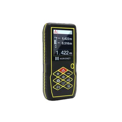 China Outdoor Distance Meter Laser Tool High Precision Laser Range Finder OEM Laser Roulette Tape Measure 40m 60m 80 100m 131*58*30mm for sale