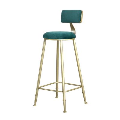 China Modern Nordic lightweight bar stool luxuryinsBar chair fashion bar chair simple bar stool backrest for sale