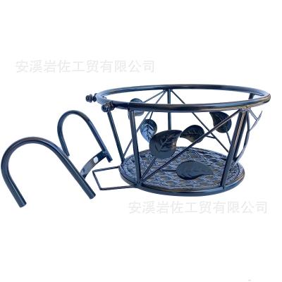 China Hanging Flower Basket Decoration Flower Stand Balcony Railing Window Sill Green Dill and Hanging Racks for sale