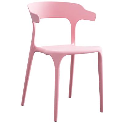 China Modern Horn Chair Back Internet Celebrity Office Stool Dining Chair Household Plastic Lazy Leisure Simple Thickened Nordic Office for sale