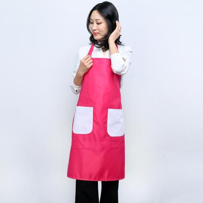 China Cheap Cleaning Custom Logo Printed Cotton Polyester Kitchen Cooking Cleaning Chef Apron for sale