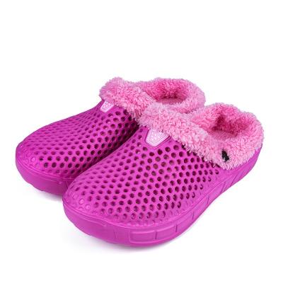 China Hellosport Waterproof Fur Clogs Winter Custom Crossed Sellers For Bedroom Slipper Indoor Home Slippers For Men's Bedroom Slippers Fluffy for sale