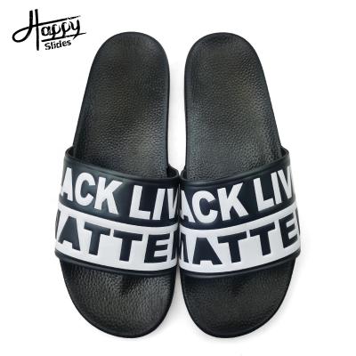 China Fashion Trend New Black Sports Sandals, New Models Customize Slippers For Men's Shoes Sandals, Custom Import Slipper China PVC Slides Sandals for sale