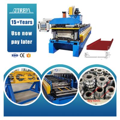 China Building Material Shops ZTRFM Hot Sale Standing Welding Machine Standing Seam Roll Forming Machine Standing Seam Metal Roofing Machine for sale