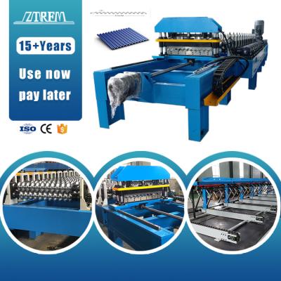 China Building Material Stores ZTRFM OEM ODM Customized High Speed ​​Metal Corrugated Roof Tile Making Machinery Roof Sheet Roll Forming Machine for sale