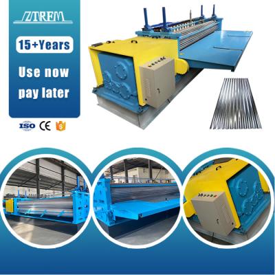 China Building Material Shops ZTRFM Quality Safety And Reliability Corrugated Barrel Iron Roof Sheet Making Machine Barrel Machine for sale