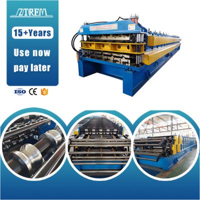 China Building Material Stores ZTRFM OEM ODM Customized Double Layer Galvanized Tile Roofing Sheet Making Machine Double Layer Machine for sale