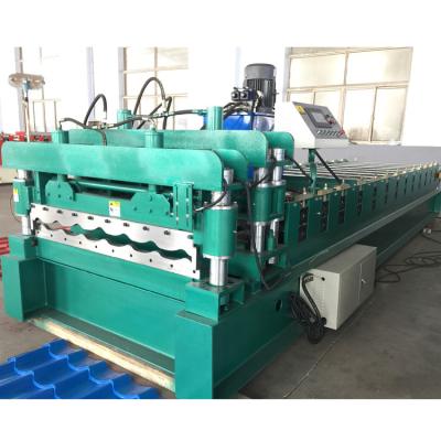 China Building Material Stores ZTRFM OEM ODM Customized Tile Aluminum Glazed Metal Siding Sheeting Rion Sheet Roll Forming Machine for sale