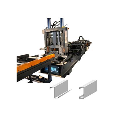 China Building Material Shops Metal Frame Forming Machine Servo Motor Drive Remote Control High Speed ​​C Z Us Area Purlin Roll Forming Machine Full Automatic for sale