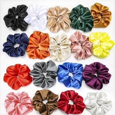 China Custom Fashion OEM ODM Satin 19 22 25 100% Pure Silk Organic Mulbery Hair Scrunchies 30MM for sale