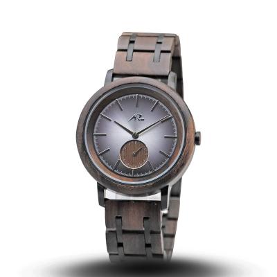 China Wood and Metal Watch Wood Steel Watch Stainless Steel Wooden Watch for sale