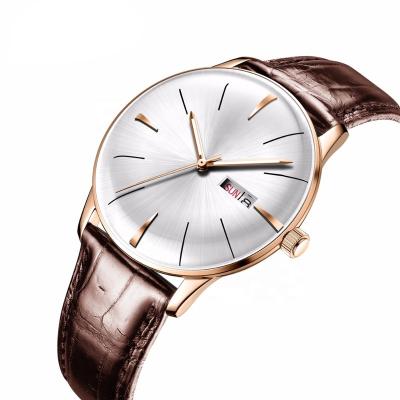 China fashion stainless steel watch new year man watches top 2019 quartz leather watch for sale