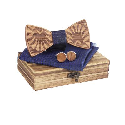 China Latest design wood bow tie good looking accessories fashion men style wooden wearing zu verkaufen