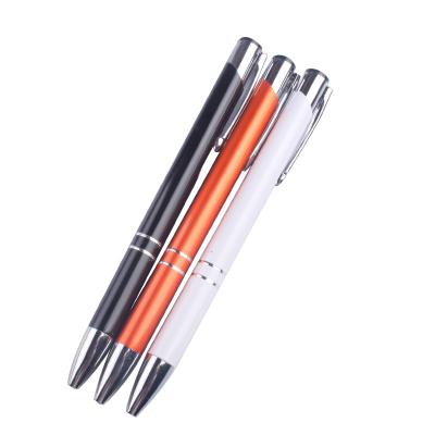 China Stock On Wholesale Promotion Ball Pen Advertising Personalized Custom Logo Metal Ball Point Pen for sale