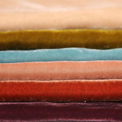 China Anti-static three in one heavy silk velvet viscous fabric pure silk velvet nylon viscous fabric for dress for sale