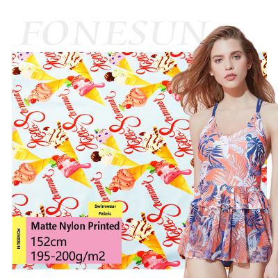 China 2021 Hot Sale Popular Design Double Faced Customer Printed OEM/ODM 195-200GSM 152cm Width Nylon Spandex Fabric For Swimwear for sale