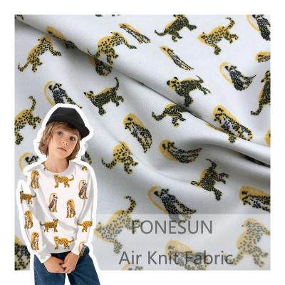 China High Quality 2021 Hot Sale Memory Digital Printed Air Knit Fabric For Bow for sale