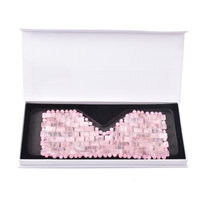 China Hot Selling Jade Nourishing Natural Crystal Jade Cooling Pink Face Mask Sleeping Mask for sale