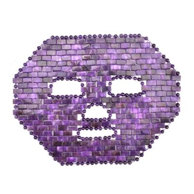 China Nourishing Crystal Face Mask Amethyst Jade Massage Beauty Eyelid Ice Spa Jade Mask for sale