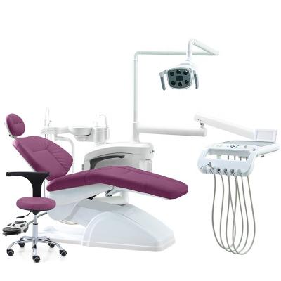 China Dental Clinic Unit Luxury Dental Supply With Operate Light Lamp Cuspidor And Dental Chair Ceramic Tray Price for sale