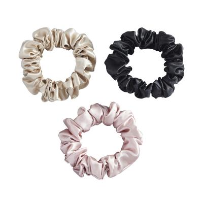 China Hair Silk Scrunchies Shapes Large Hair Silk Scrunchies Wholesale Women High Quality Custom Hair Ties for sale