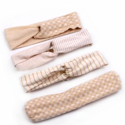 China New Design Nickel Free Hair Accessories Wash Organic Cotton Headband Headbands For Baby for sale