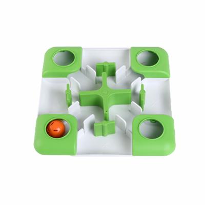 China Viable Hot Selling Cat Puzzle Feeder Treat Maze Toy Slow Feeder Cat Bowl Interactive Puzzle Toy for sale