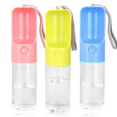 China Hot-selling Sustainable Multi Colors Portable Plastic Dog Water Drinking Bottles for sale