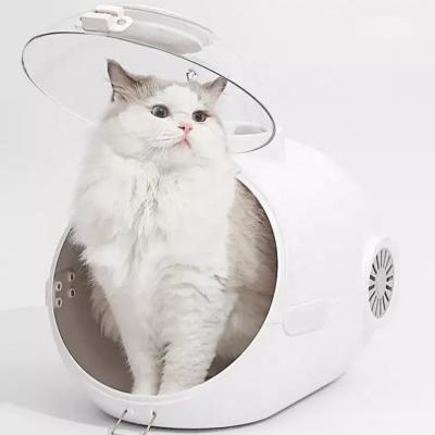 China Transparent Viable Capsule Pet Travel Handbag For Dogs Puppies Cat Breathable Hand Carriers Bag With Cool Air Ventilation System for sale