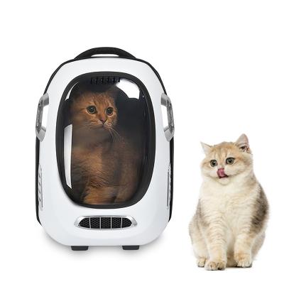 China Cat Bubble Backpack Carrier viable for cats puppies, air transparent capsule backpack, designed for travel, hiking, walking for sale