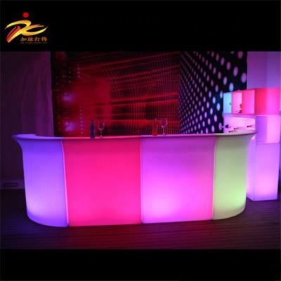 China Customized Product Modern Illuminated Upright Led Movable Furniture And Corner Bar Led Bar Light Bar Counter for sale