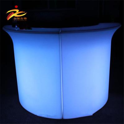 China Modern cheap glowing plastic led ice bucket tablewith RGB reception light up LED ice bucket/illuminated led bar table for sale