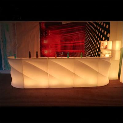 China Modern rechargeable plastic led bar counter table led bar furniture for bar, KTV, events for sale