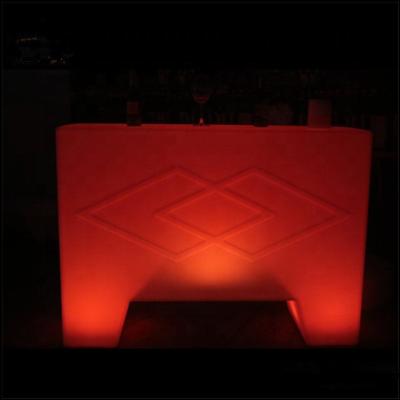 China Modern different color screen printing logo lamp led bar counter lamp, rechargeable led table for sale