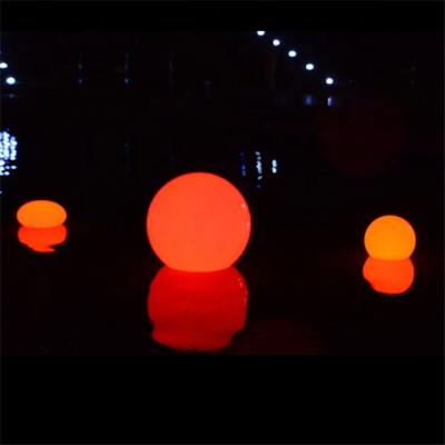 China commercial use decoration rechargeable plastic led ball/led globes light/led swimming pool light for sale